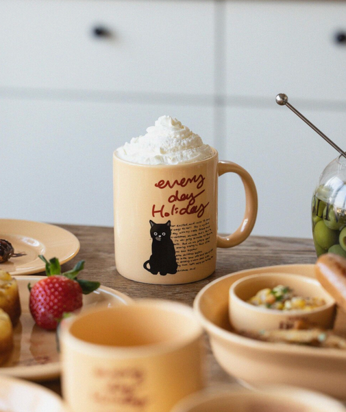 [momur] [weekend 7] Holiday mug (Cheese) 400ml