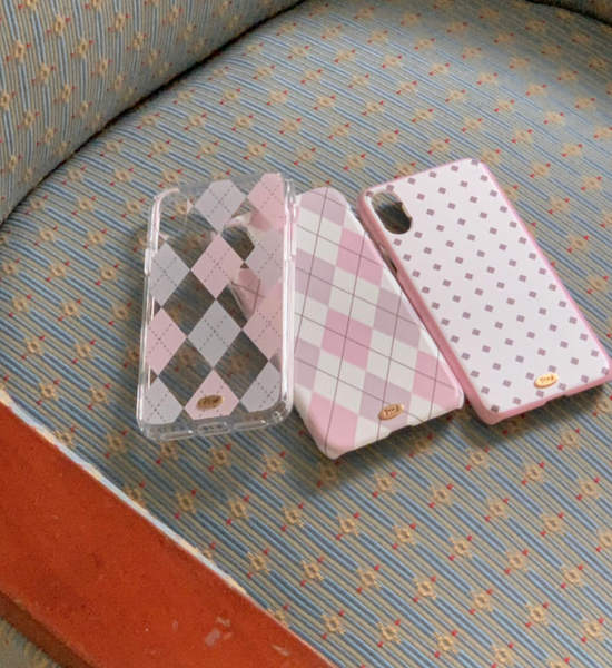 [Pine] Mignon Argyle Phone Case