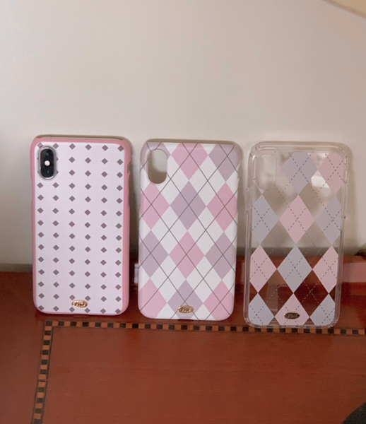 [Pine] Mignon Argyle Phone Case