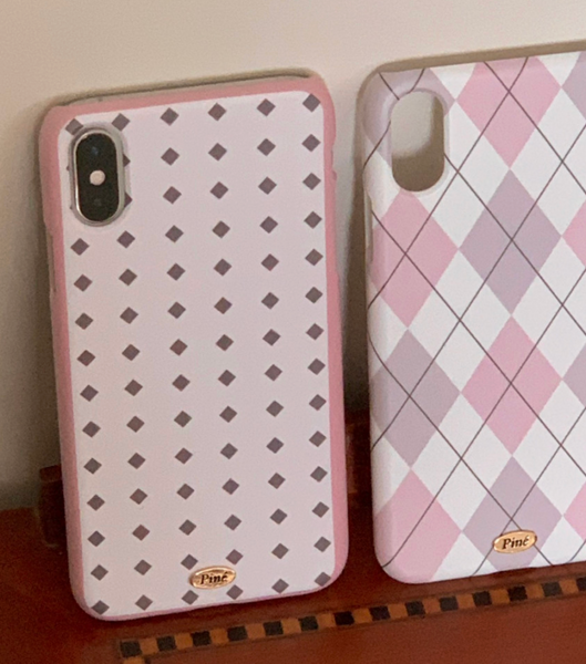 [Pine] Mignon Argyle Phone Case