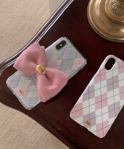 [Pine] Mignon Argyle Phone Case