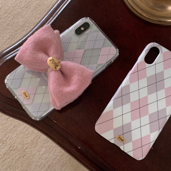 [Pine] Mignon Argyle Phone Case