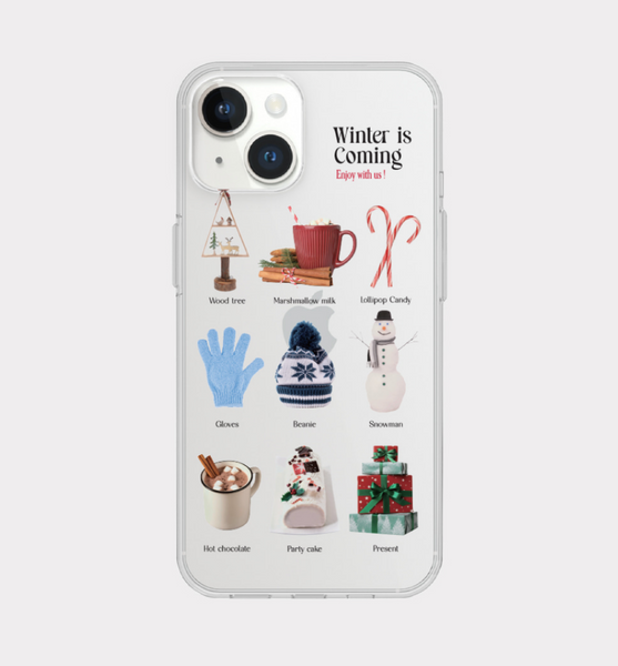 [Mademoment] Winter Collection Design Clear Phone Case (3 Types)