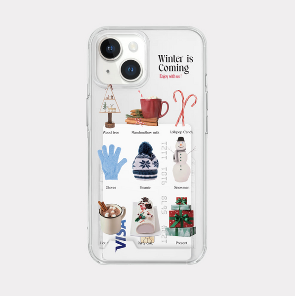 [Mademoment] Winter Collection Design Clear Phone Case (3 Types)