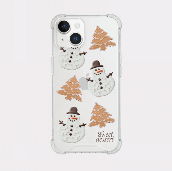 [Mademoment] Holiday Dessert Pattern Design Clear Phone Case (3 Types)