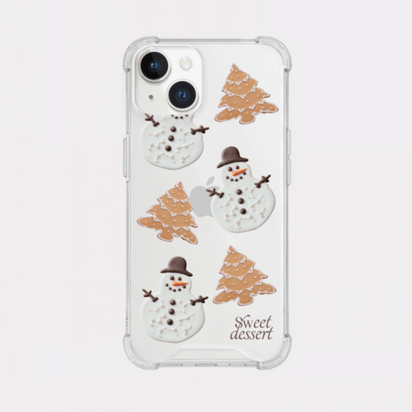 [Mademoment] Holiday Dessert Pattern Design Clear Phone Case (3 Types)