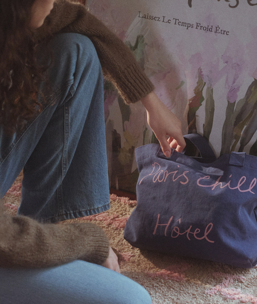 [HOTEL PARIS CHILL] Breezy Day Bag (Indigo)