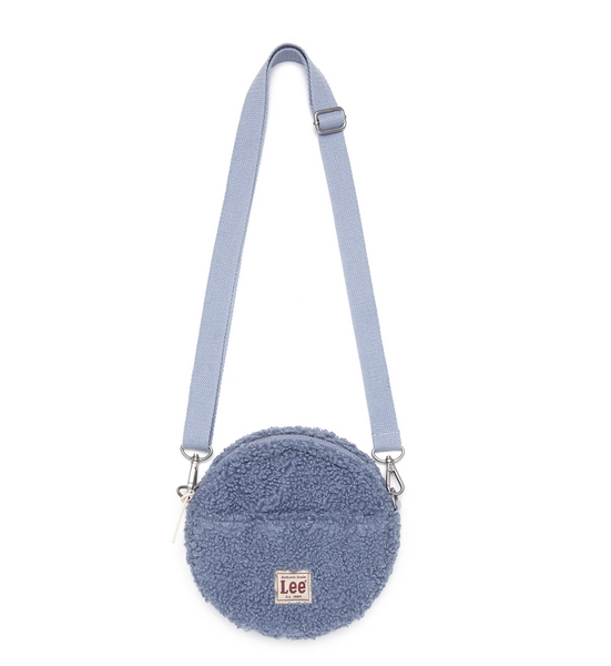 [LEE] Fleece Mini Tambourine Bag (Brown / Blue)