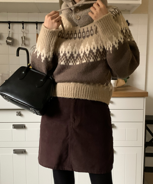 [98°C] Soft Wool Nordic Knitwear