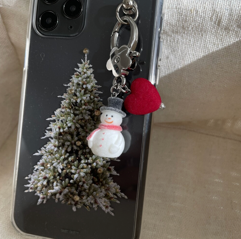 [dust dusty] Snowman Keyring