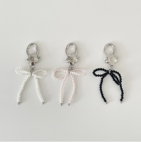 [dust dusty] Beads Ribbon Keyring