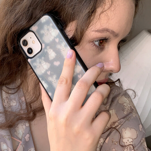 [muse mood] Soft Love Bunny Epoxy Phone Case
