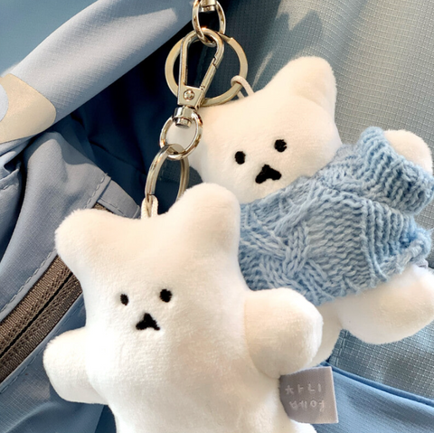 [chanibear] Cream Chani Bear Keyring