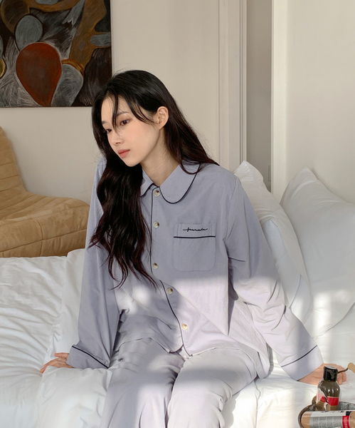 [Juuneedu] Fog Embroidery Pyjama Set
