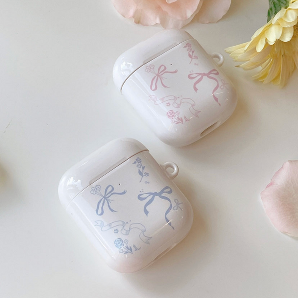 [Romantic Mood] Ribbon Bow Airpods Case