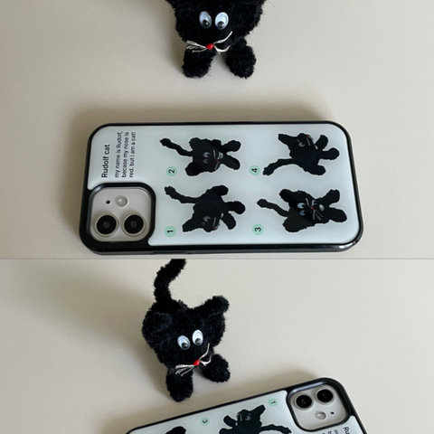 [two paw yard.] Rudolf Cat Epoxy Phone Case