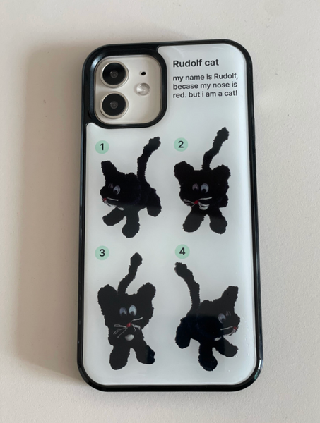 [two paw yard.] Rudolf Cat Epoxy Phone Case