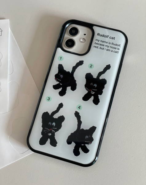 [two paw yard.] Rudolf Cat Epoxy Phone Case