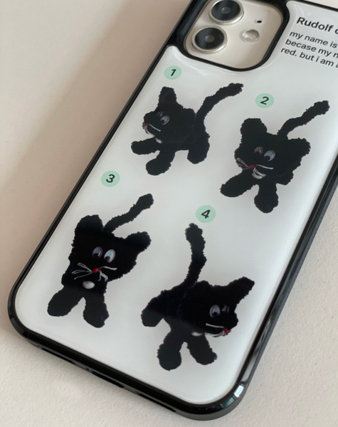 [two paw yard.] Rudolf Cat Epoxy Phone Case