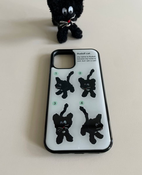 [two paw yard.] Rudolf Cat Epoxy Phone Case