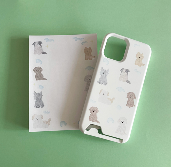 [two paw yard.] Little Fluffy Card Case