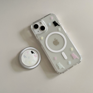 [two paw yard.] Pastel Cat MagSafe Case