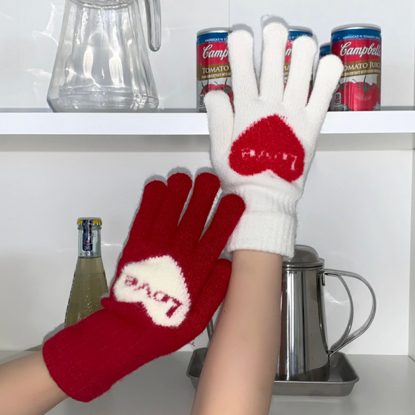 [Authentic] LOVE Heart Smart Touch Gloves