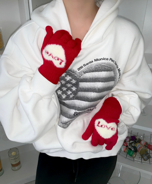 [Authentic] LOVE Heart Smart Touch Gloves