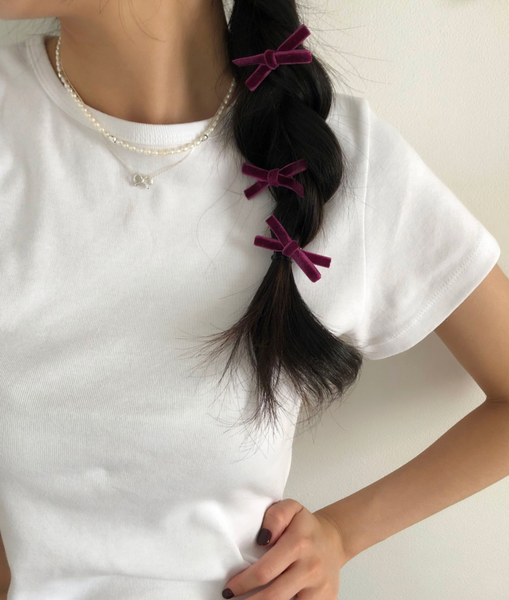 [DUNGEUREON] Mini Ribbon Hairpin (3ea)