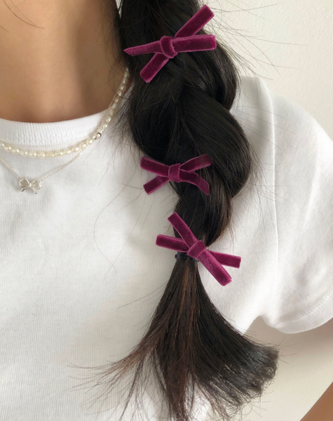 [DUNGEUREON] Mini Ribbon Hairpin (3ea)