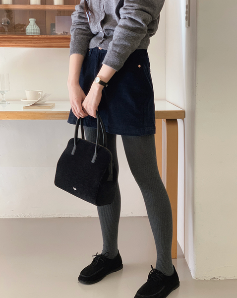 [SLOWAND] Symbol Corduroy Miniskirt