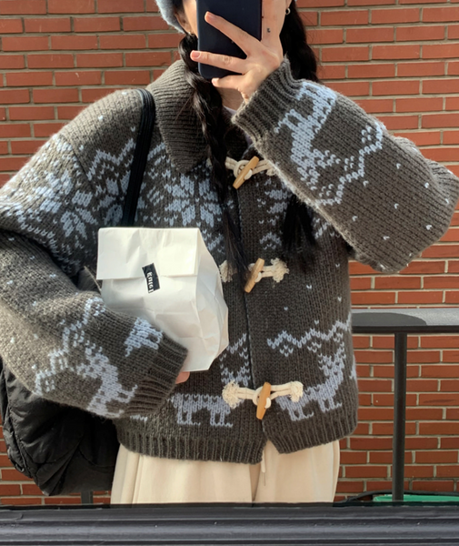 [ALITTLEBEAT] Boss Nordic Cardigan