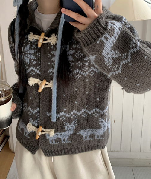 [ALITTLEBEAT] Boss Nordic Cardigan