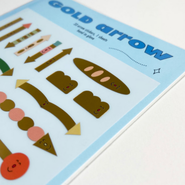 [HAND IN GLOVE] Gold Arrow Sticker