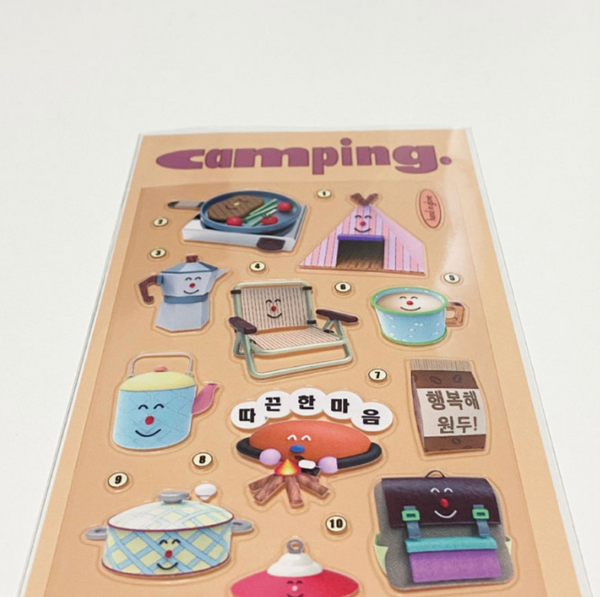 [HAND IN GLOVE] Happy Camping Sticker