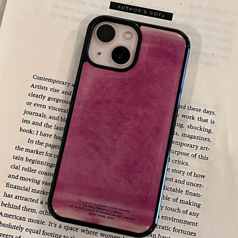 [dear my muse.] Pink Wish Epoxy Phone Case