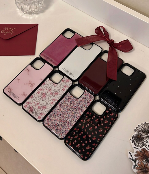 [dear my muse.] Pink Ribbon Epoxy Phone Case