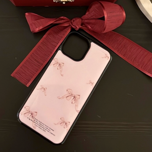 [dear my muse.] Pink Ribbon Epoxy Phone Case