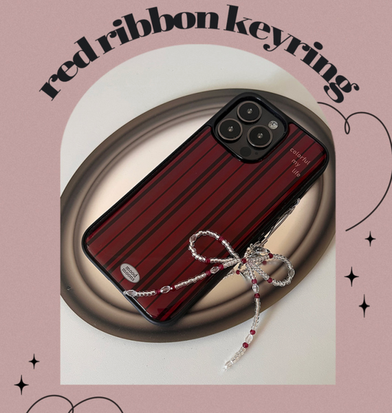 [moodmoons] Red Ribbon Keyring