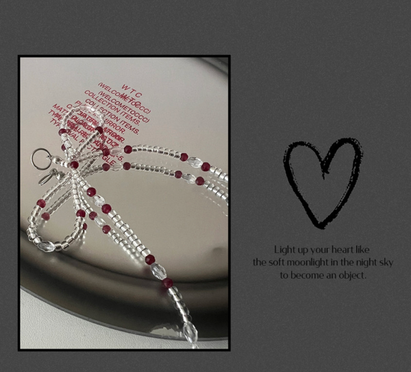 [moodmoons] Red Ribbon Keyring