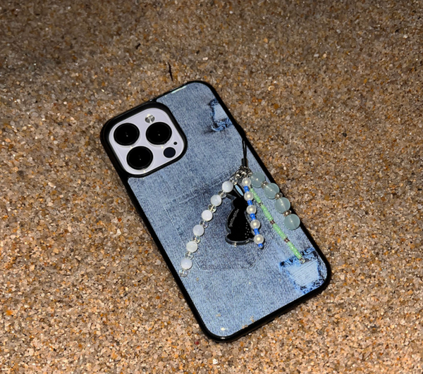 [moodmoons] Blue Jeans Epoxy Phone Case