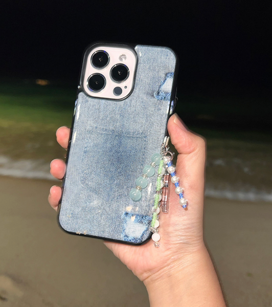 [moodmoons] Blue Jeans Epoxy Phone Case