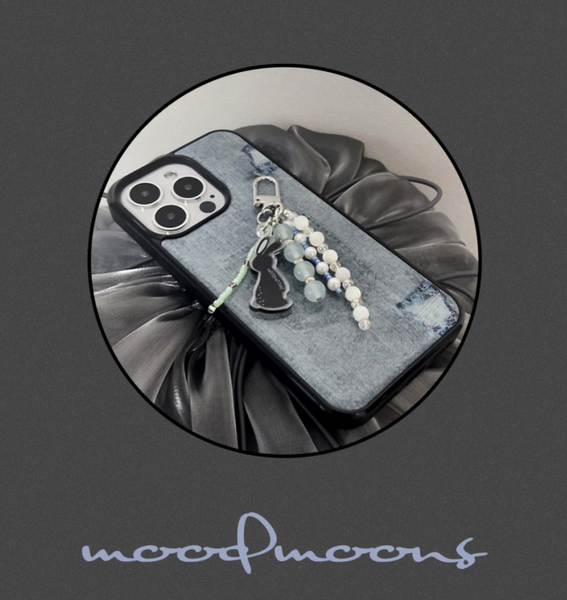 [moodmoons] Blue Jeans Epoxy Phone Case