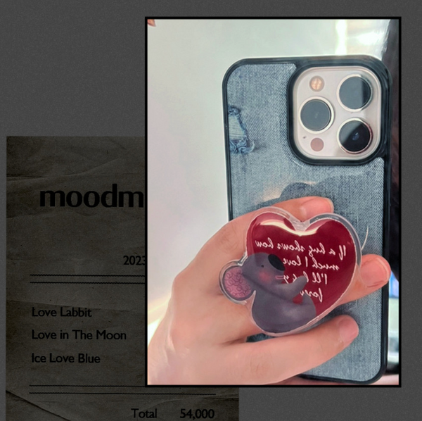 [moodmoons] Blue Jeans Epoxy Phone Case