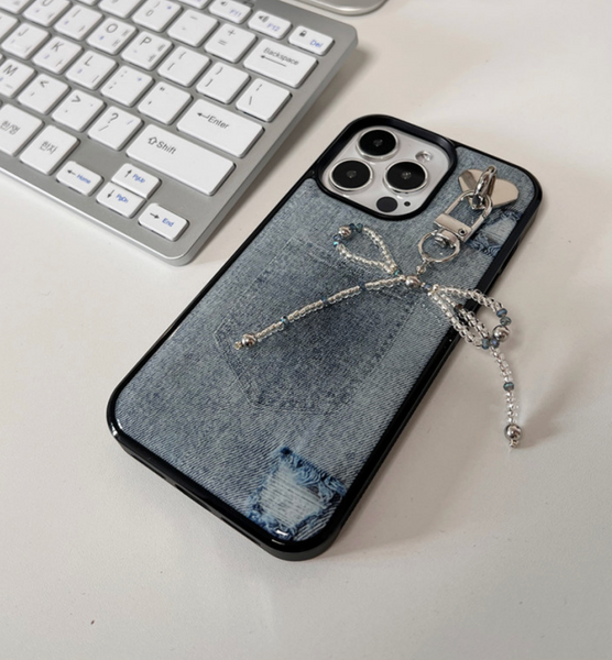 [moodmoons] Blue Jeans Epoxy Phone Case