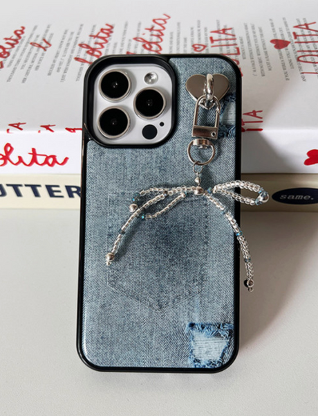 [moodmoons] Blue Jeans Epoxy Phone Case