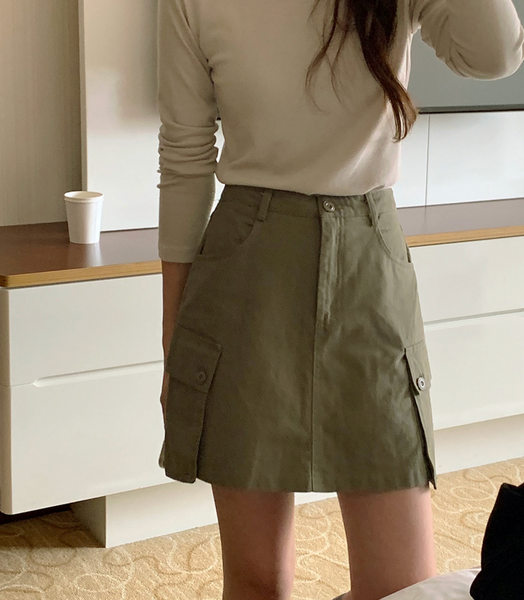 [FROM HEAD TO TOE] Cargo Mini Skirt