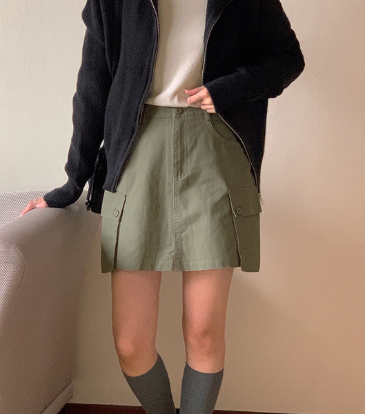 [FROM HEAD TO TOE] Cargo Mini Skirt