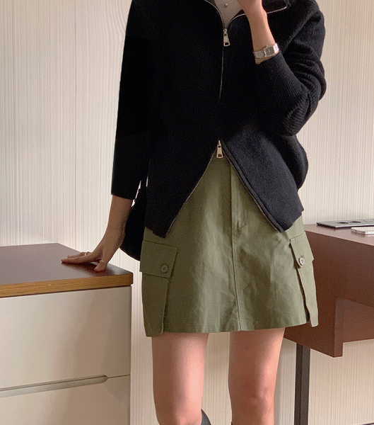 [FROM HEAD TO TOE] Cargo Mini Skirt