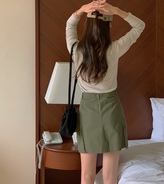 [FROM HEAD TO TOE] Cargo Mini Skirt